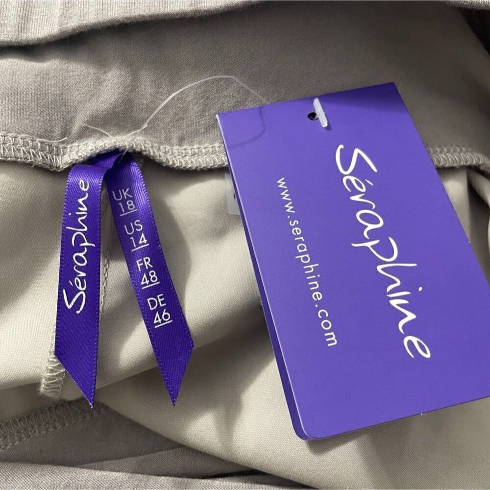 NEW Seraphine Size 14 Maternity Dress Pants Cressida Taupe Career Office - Picture 10 of 12